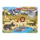 Puzzle din lemn animalele safari Puzzle din lemn animalele safari