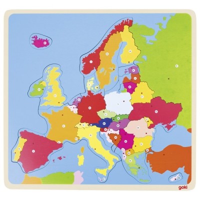 Puzzle din lemn harta europei