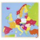 Puzzle din lemn harta europei