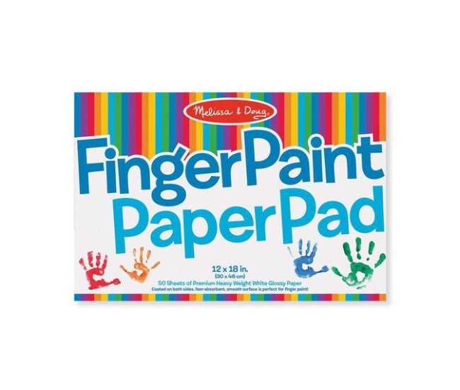 Bloc de desen pentru pictura cu degetele melissa and doug