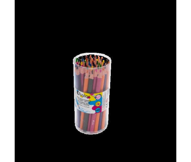 Set 48 creioane colorate triunghiulare maxi mina 4 mm Set 48 creioane colorate triunghiulare maxi mina 4 mm