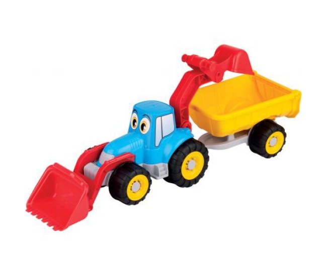 Tractor cu remorca, incarcator si cupa Tractor cu remorca, incarcator si cupa