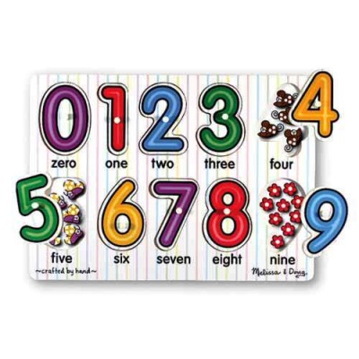 Puzzle lemn cifrele melissa and doug