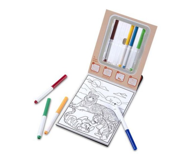 Carnet de colorat modele magice animale salbatice