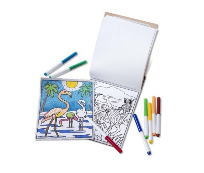 Carnet de colorat modele magice animale salbatice