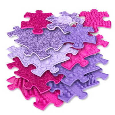 Covoras ortopedic senzorial puzzle set pentru fetite Covoras ortopedic senzorial puzzle set pentru fetite