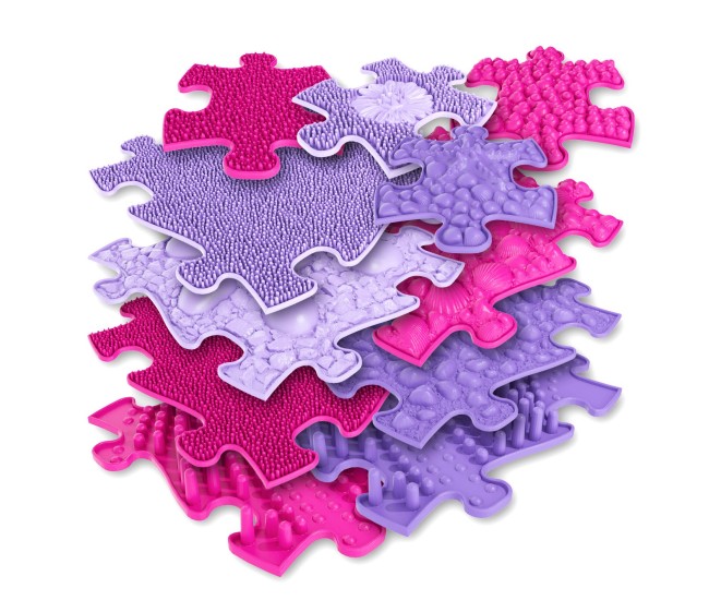 Covoras ortopedic senzorial puzzle set pentru fetite Covoras ortopedic senzorial puzzle set pentru fetite