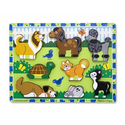 Puzzle in relief animale de companie melissa and doug