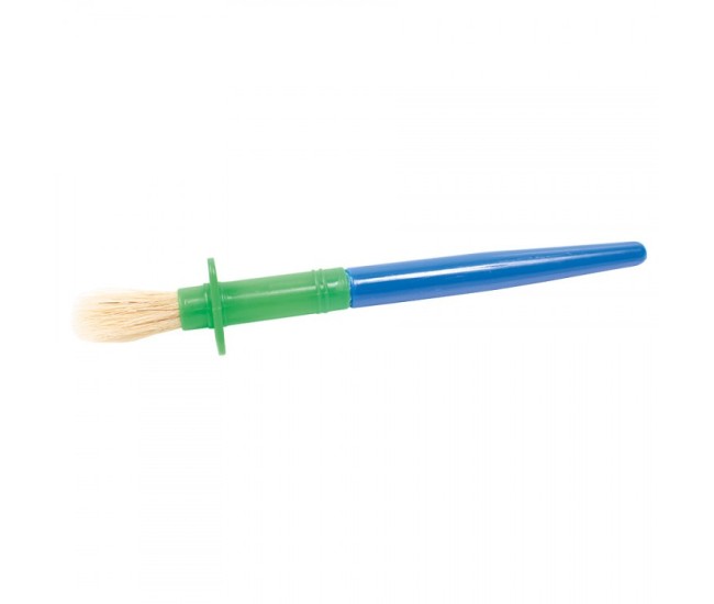 Set 24 de pensule groase, maner cu protectie, pentru copii mici