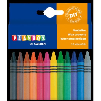 Set 12 creioane colorate cerate cu diametrul de 8 mm