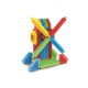 Joc educativ de constructii, moara de vant, de la 2 ani Joc educativ de constructii, moara de vant, de la 2 ani