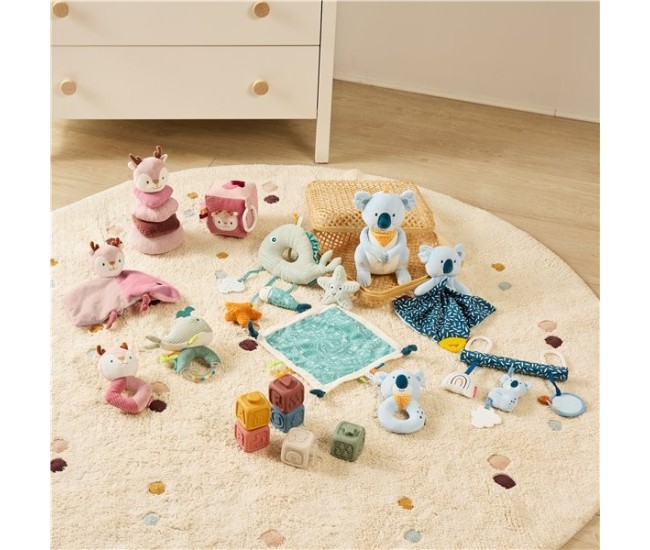 Set cadou bebe - zornaitoare si paturica moale de atasament koala, de la 0 luni Set cadou bebe - zornaitoare si paturica moale de atasament koala, de la 0 luni