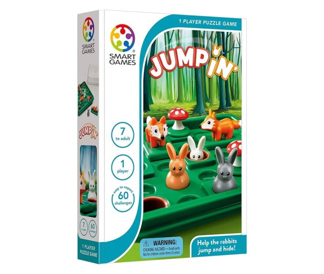 Smart games - jump'in, joc de logica cu 60 de provocari, 7+ ani, editie lb. romana Smart games - jump'in, joc de logica cu 60 de provocari, 7+ ani, editie lb. romana