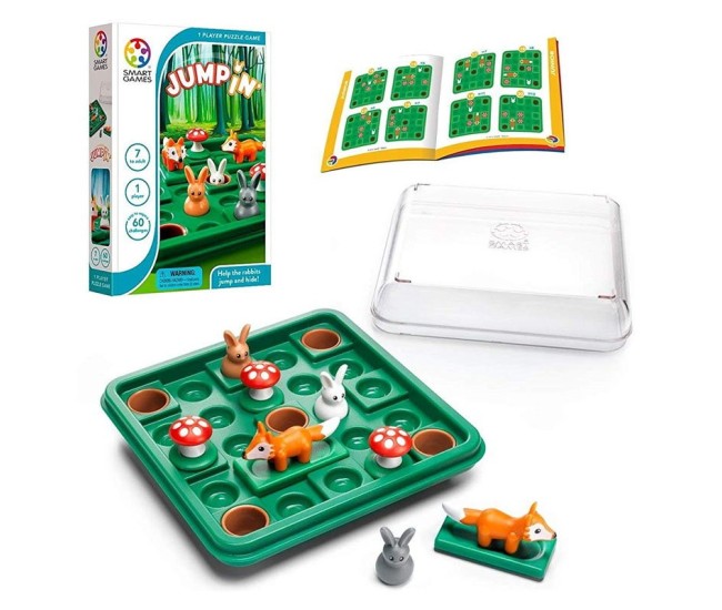 Smart games - jump'in, joc de logica cu 60 de provocari, 7+ ani, editie lb. romana Smart games - jump'in, joc de logica cu 60 de provocari, 7+ ani, editie lb. romana