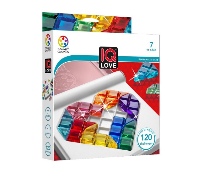 Smart games - iq love, joc de logica cu 120 de provocari, 7+ ani, editie lb. romana Smart games - iq love, joc de logica cu 120 de provocari, 7+ ani, editie lb. romana