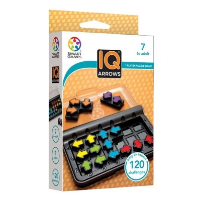 Smart games - iq arrow, joc de logica cu 120 de provocari, 7+ ani, editie internationala Smart games - iq arrow, joc de logica cu 120 de provocari, 7+ ani, editie internationala