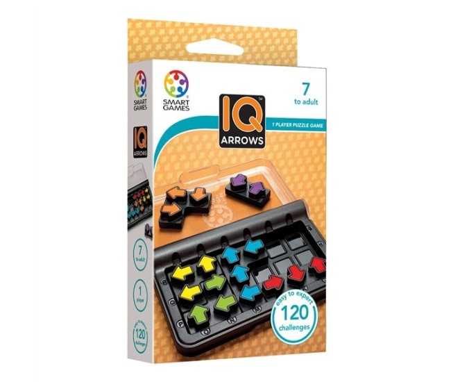 Smart games - iq arrow, joc de logica cu 120 de provocari, 7+ ani, editie internationala Smart games - iq arrow, joc de logica cu 120 de provocari, 7+ ani, editie internationala
