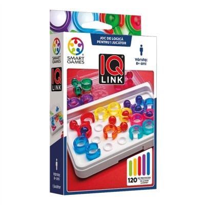 Smart games - iq link, joc de logica cu 120 de provocari, 8+ ani, editie lb. romana Smart games - iq link, joc de logica cu 120 de provocari, 8+ ani, editie lb. romana