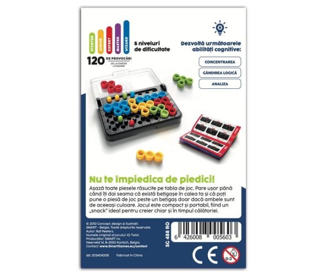 Smart games - iq twist, joc de logica cu 120 de provocari, 6+ ani, editie lb. romana Smart games - iq twist, joc de logica cu 120 de provocari, 6+ ani, editie lb. romana