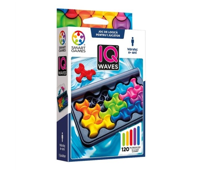 Smart games - iq waves, joc de logica cu 120 de provocari, 6+ ani, editie lb. romana Smart games - iq waves, joc de logica cu 120 de provocari, 6+ ani, editie lb. romana