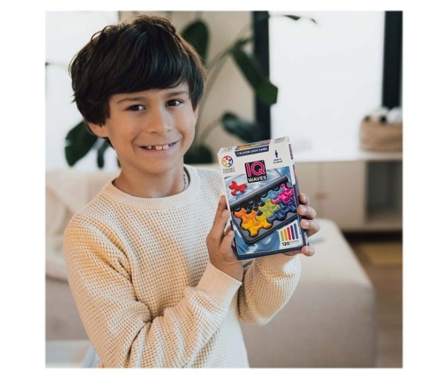 Smart games - iq waves, joc de logica cu 120 de provocari, 6+ ani, editie lb. romana Smart games - iq waves, joc de logica cu 120 de provocari, 6+ ani, editie lb. romana