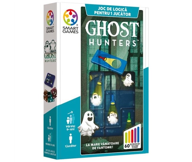 Smart games - ghost hunters, joc de logica cu 60 de provocari, 5+ ani, editie lb. romana Smart games - ghost hunters, joc de logica cu 60 de provocari, 5+ ani, editie lb. romana