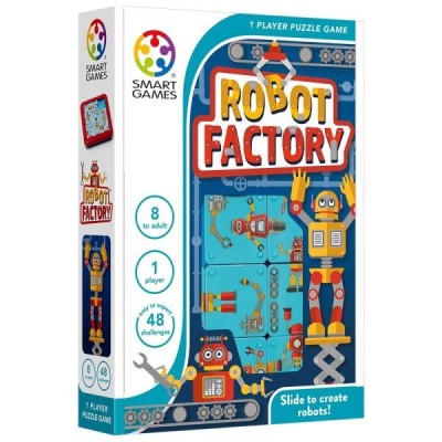 Smart games - robot factory, joc de logica cu 48 de provocari, 8+ ani, editie internationala Smart games - robot factory, joc de logica cu 48 de provocari, 8+ ani, editie internationala