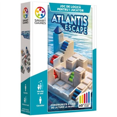 Smart games - atlantis escape, joc de logica cu 60 de provocari, 8+ ani, editie lb. romana Smart games - atlantis escape, joc de logica cu 60 de provocari, 8+ ani, editie lb. romana