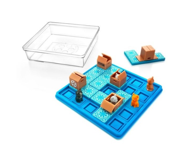 Smart games - cats and boxes, , joc de logica cu 60 de provocari, 7+ ani, editie lb. romana Smart games - cats and boxes, , joc de logica cu 60 de provocari, 7+ ani, editie lb. romana