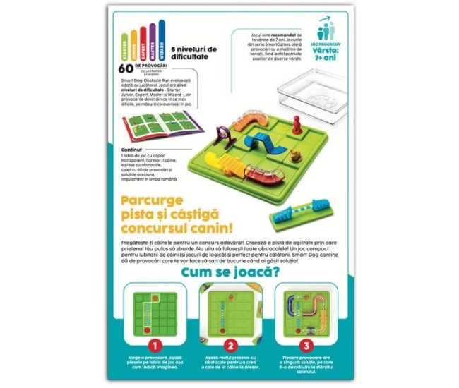 Smart games - smart dog, joc de logica cu 60 de provocari, 7+ ani, editie lb. romana Smart games - smart dog, joc de logica cu 60 de provocari, 7+ ani, editie lb. romana