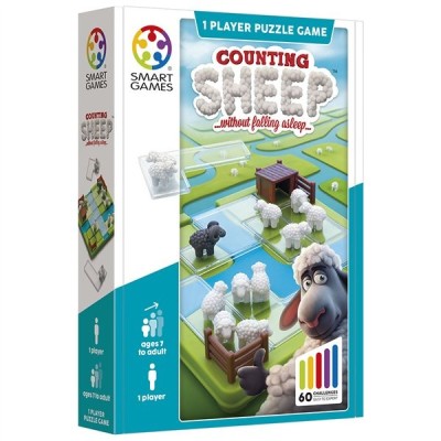 Smart games - counting sheep, joc de logica cu 60 de provocari, 7+ ani, editie internationala Smart games - counting sheep, joc de logica cu 60 de provocari, 7+ ani, editie internationala