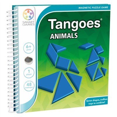 Smart games - tangoes animals, joc de logica cu 48 de provocari, 6+ ani, editie internationala Smart games - tangoes animals, joc de logica cu 48 de provocari, 6+ ani, editie internationala