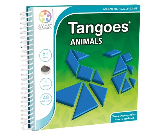 Smart games - tangoes animals, joc de logica cu 48 de provocari, 6+ ani, editie internationala Smart games - tangoes animals, joc de logica cu 48 de provocari, 6+ ani, editie internationala