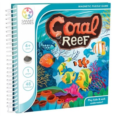 Smart games - coral reef, joc de logica cu 48 de provocari, 4+ ani, editie internationala Smart games - coral reef, joc de logica cu 48 de provocari, 4+ ani, editie internationala