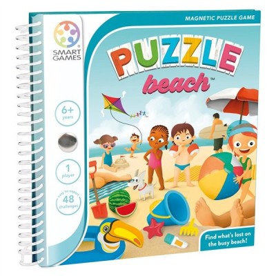 Smart games - puzzle beach, joc de logica cu 48 de provocari, 6+ ani, editie internationala Smart games - puzzle beach, joc de logica cu 48 de provocari, 6+ ani, editie internationala