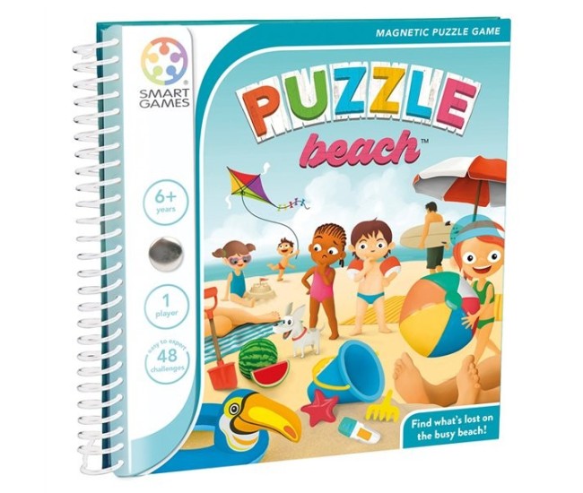 Smart games - puzzle beach, joc de logica cu 48 de provocari, 6+ ani, editie internationala Smart games - puzzle beach, joc de logica cu 48 de provocari, 6+ ani, editie internationala