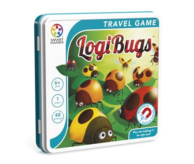 Smart games - logibugs, joc de logica cu 48 de provocari, 6+ ani, editie internationala Smart games - logibugs, joc de logica cu 48 de provocari, 6+ ani, editie internationala