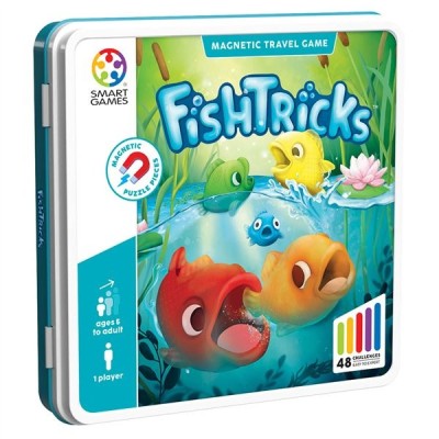 Smart games - fishtricks, joc de logica cu 48 de provocari, 5+ ani, editie internationala Smart games - fishtricks, joc de logica cu 48 de provocari, 5+ ani, editie internationala