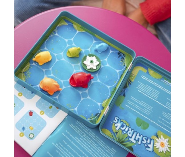 Smart games - fishtricks, joc de logica cu 48 de provocari, 5+ ani, editie internationala Smart games - fishtricks, joc de logica cu 48 de provocari, 5+ ani, editie internationala