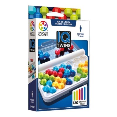 Smart games - iq twins, joc de logica cu 120 de provocari, 7+ ani, editie lb. romana Smart games - iq twins, joc de logica cu 120 de provocari, 7+ ani, editie lb. romana