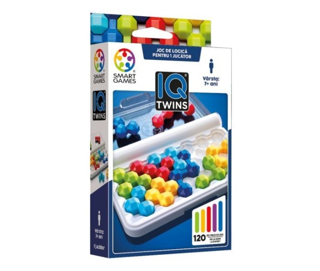 Smart games - iq twins, joc de logica cu 120 de provocari, 7+ ani, editie lb. romana Smart games - iq twins, joc de logica cu 120 de provocari, 7+ ani, editie lb. romana