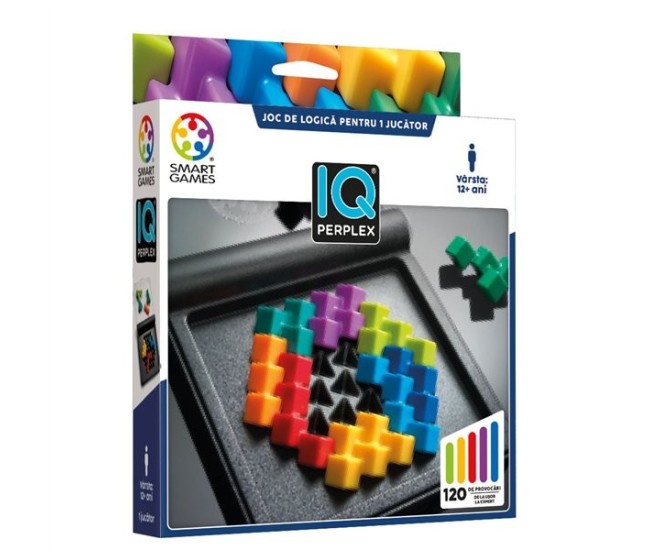 Smart games - iq perplex, joc de logica cu 120 de provocari, 12+ ani, editie lb. romana Smart games - iq perplex, joc de logica cu 120 de provocari, 12+ ani, editie lb. romana