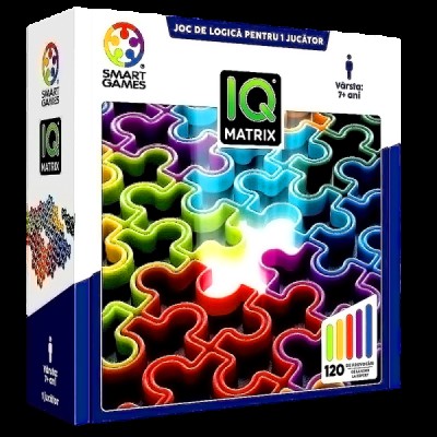 Smart games - iq matrix, joc de logica cu 120 de provocari, 7+ ani, editie lb. romana Smart games - iq matrix, joc de logica cu 120 de provocari, 7+ ani, editie lb. romana