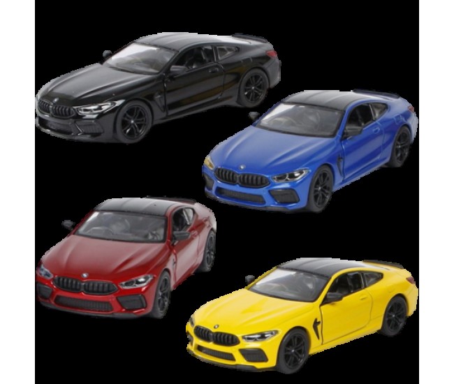 Masinuta bmw m8 sport, die-cast, scara 1 la 38, pull-back, usi mobile, lungime 12.5 cm Masinuta bmw m8 sport, die-cast, scara 1 la 38, pull-back, usi mobile, lungime 12.5 cm