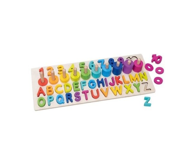 Puzzle alfanumeric educativ goki, pentru copii 3+ Puzzle alfanumeric educativ goki, pentru copii 3+