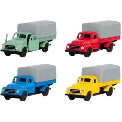 Camion in miniatura goki opel blitz 1952 die-cast cu mecanism pull-back 12 cm Camion in miniatura goki opel blitz 1952 die-cast cu mecanism pull-back 12 cm
