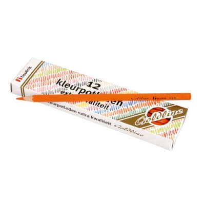 Set 12 creioane colorate goldline 3.7 mm portocaliu - heutink