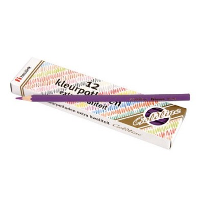 Set 12 creioane colorate goldline 3.7 mm violet - heutink