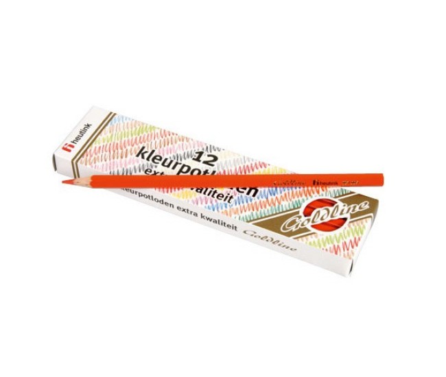 Set 12 creioane colorate goldline 3.7 mm rosu deschis - heutink Set 12 creioane colorate goldline 3.7 mm rosu deschis - heutink