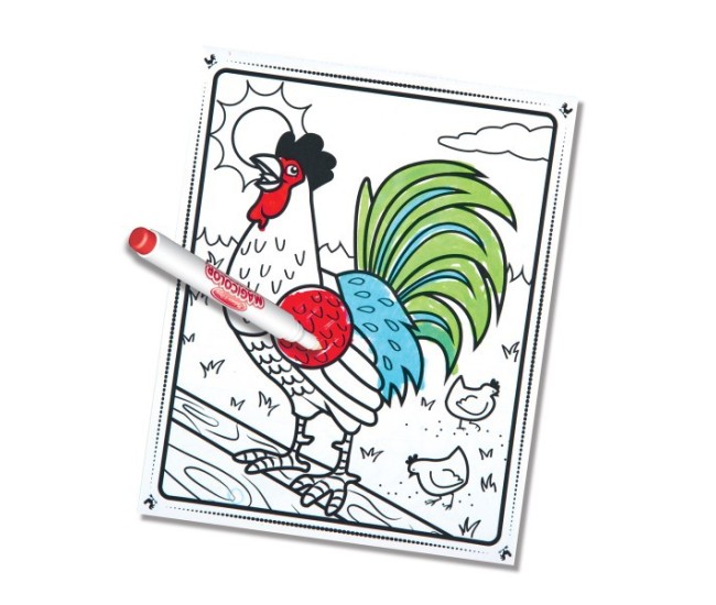 Carnetel de colorat magicolor animale de la ferma